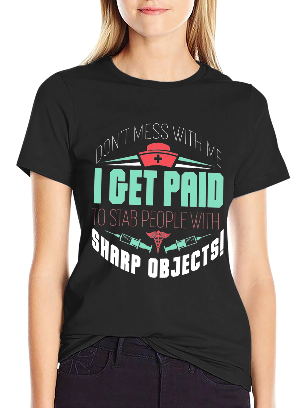 Funny Nurse T-Shirt - Sharp Objects