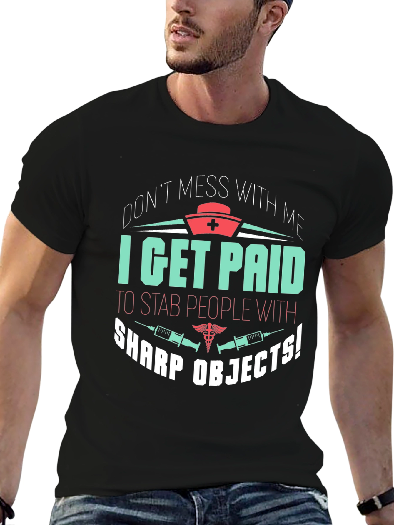 Funny Nurse T-Shirt - Sharp Objects