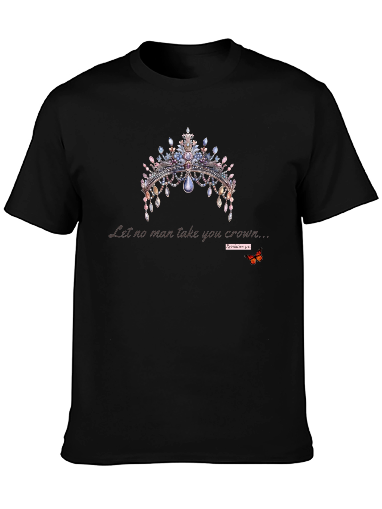 Crown Graphic T-Shirt - Let No Man Take You