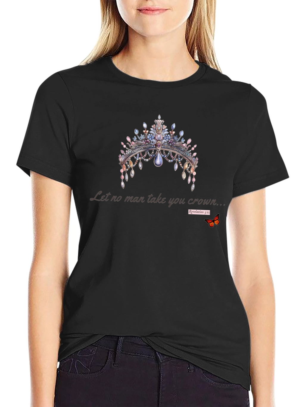 Crown Graphic T-Shirt - Let No Man Take You