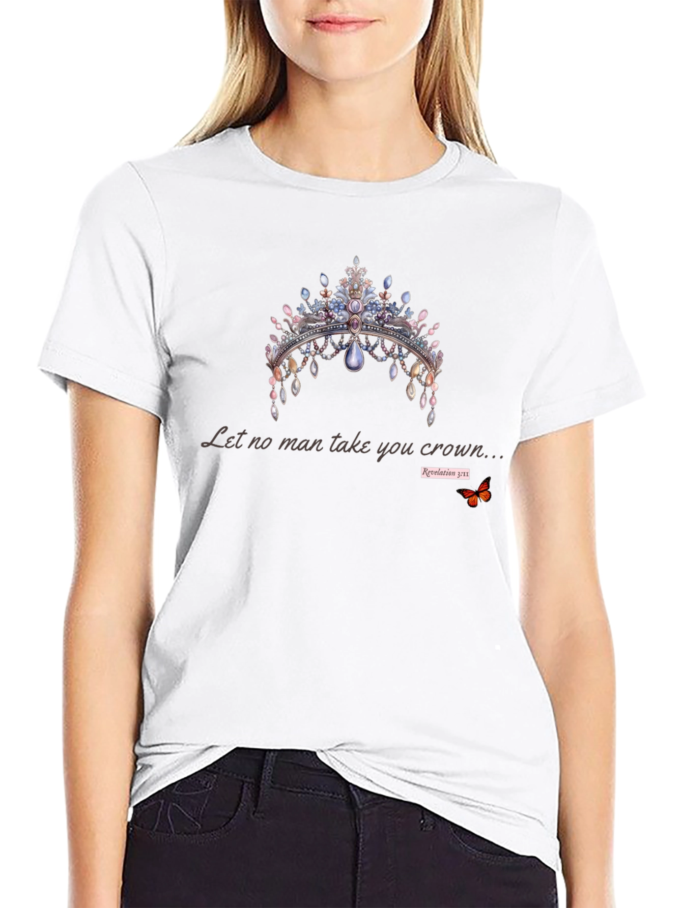 Crown Graphic T-Shirt - Let No Man Take You