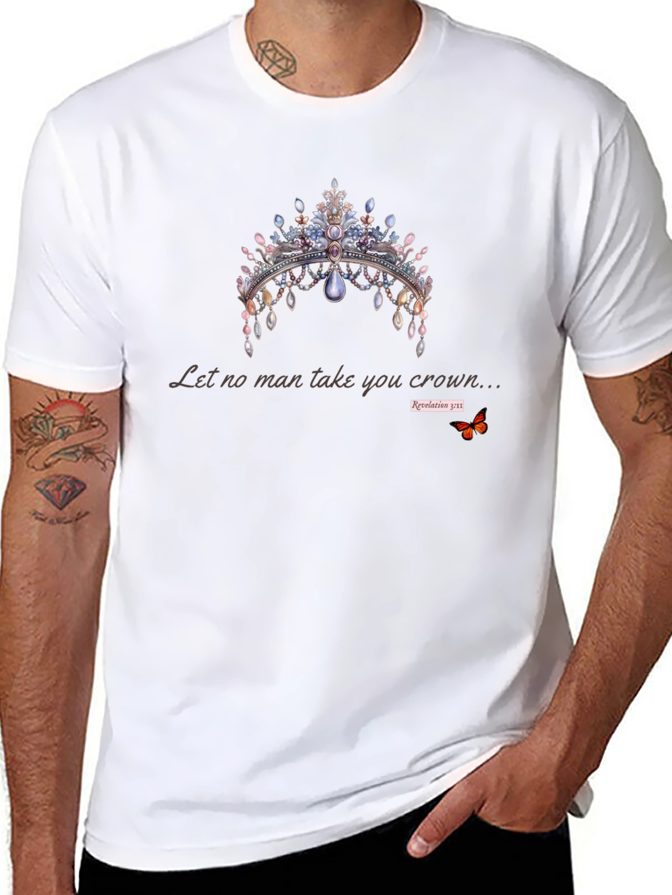 Crown Graphic T-Shirt - Let No Man Take You