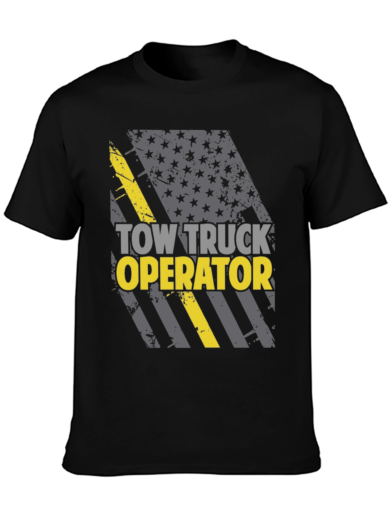 Tow Truck Operator T-Shirt - American Flag Design