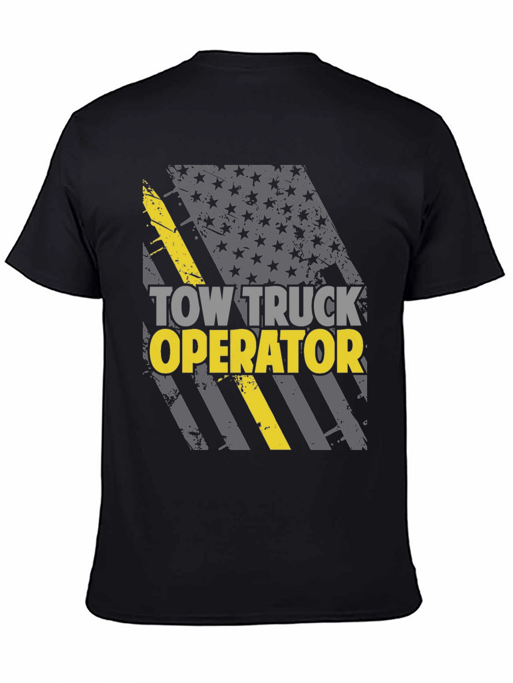 Tow Truck Operator T-Shirt - American Flag Design