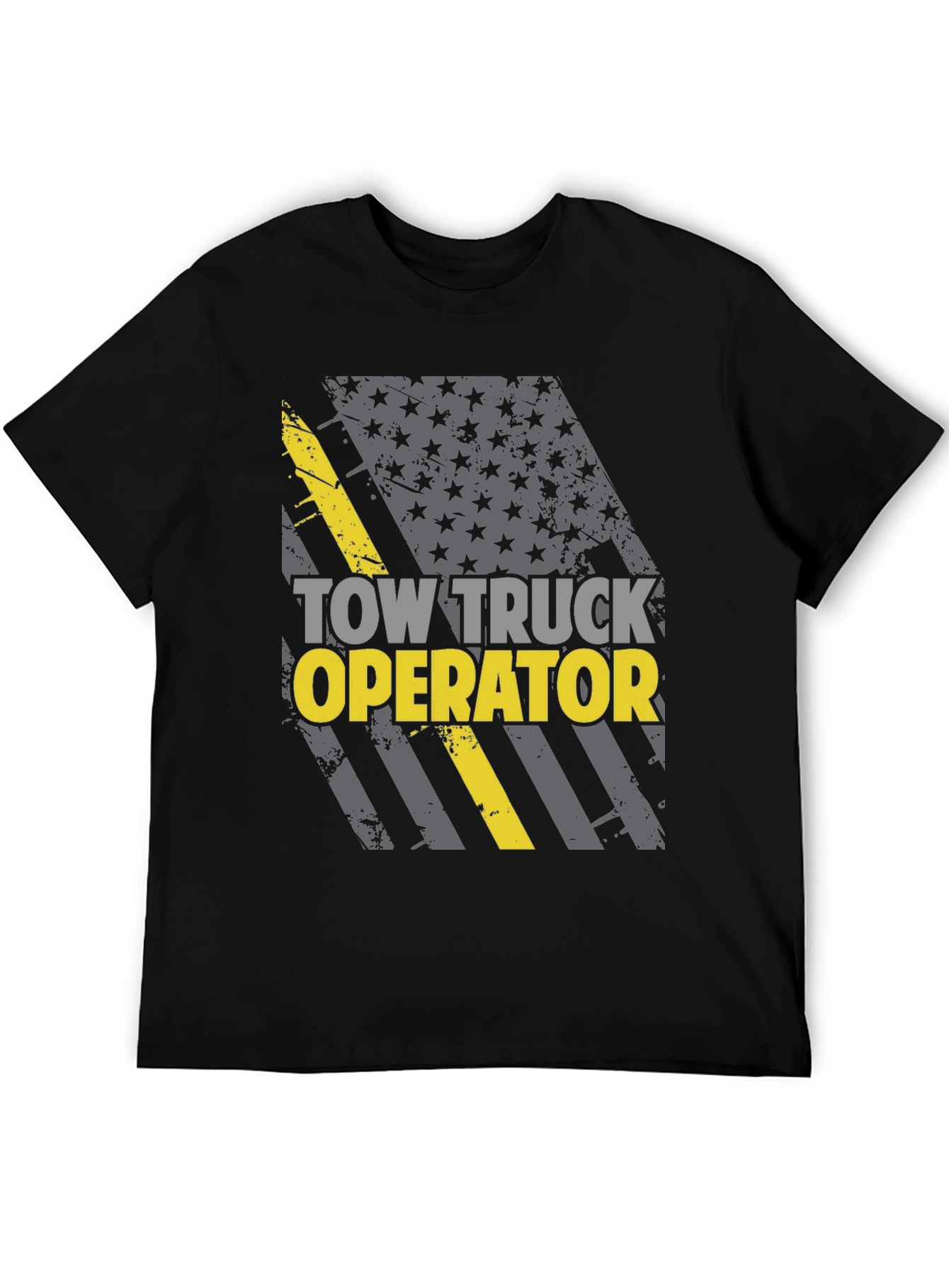 Tow Truck Operator T-Shirt - American Flag Design