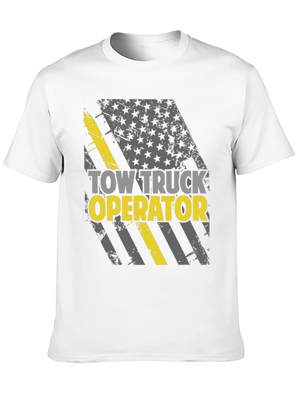 Tow Truck Operator T-Shirt - American Flag Design