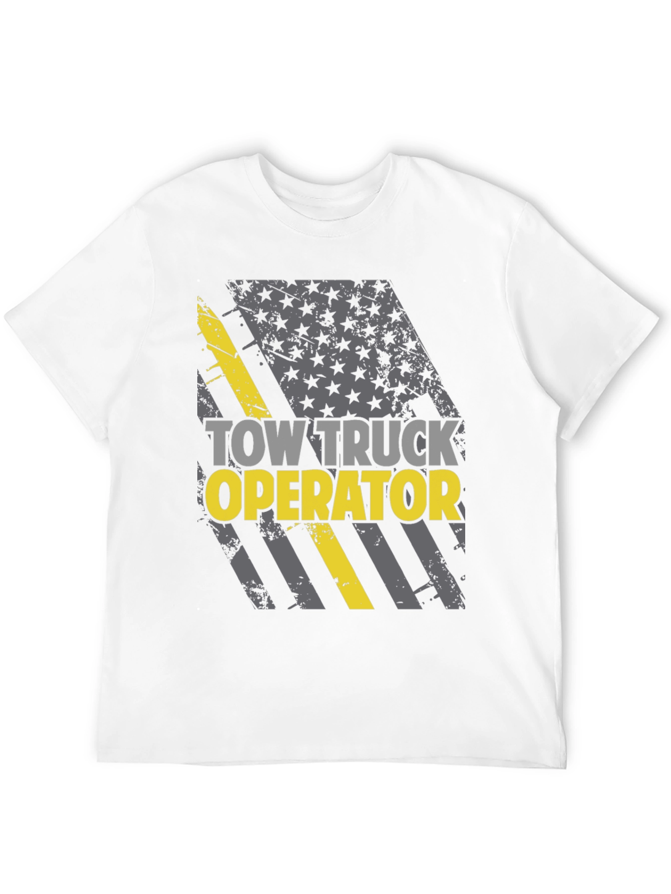 Tow Truck Operator T-Shirt - American Flag Design