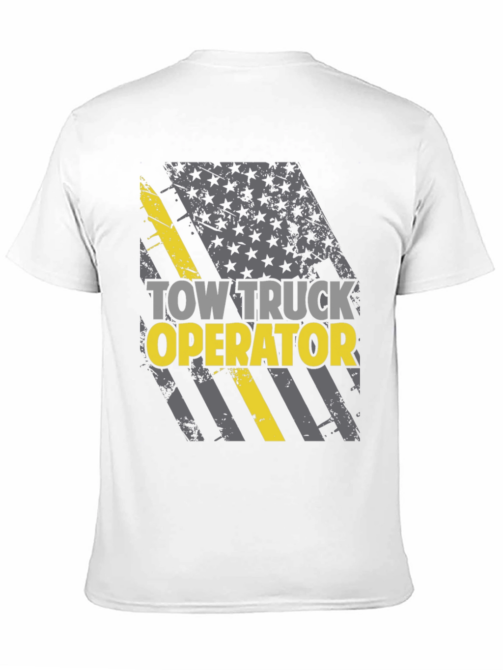 Tow Truck Operator T-Shirt - American Flag Design