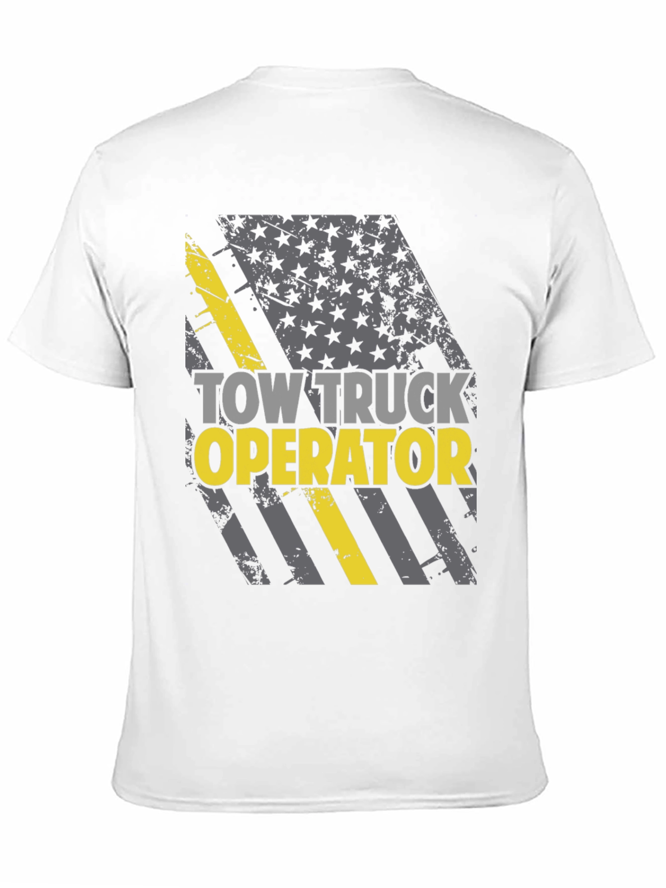 Tow Truck Operator T-Shirt - American Flag Design