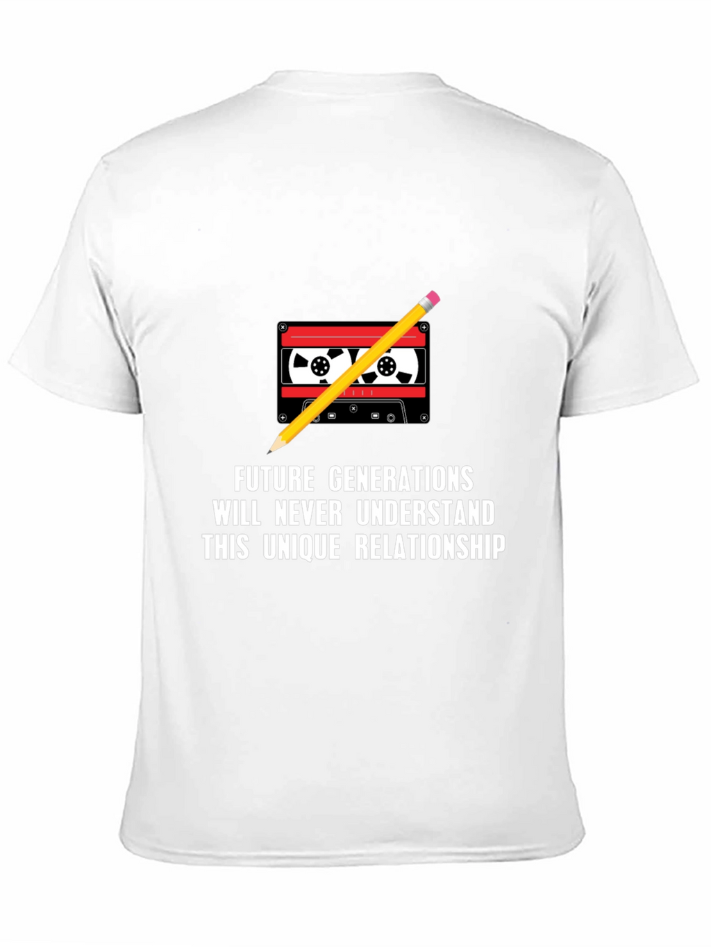 Retro Cassette & Pencil Graphic Tee