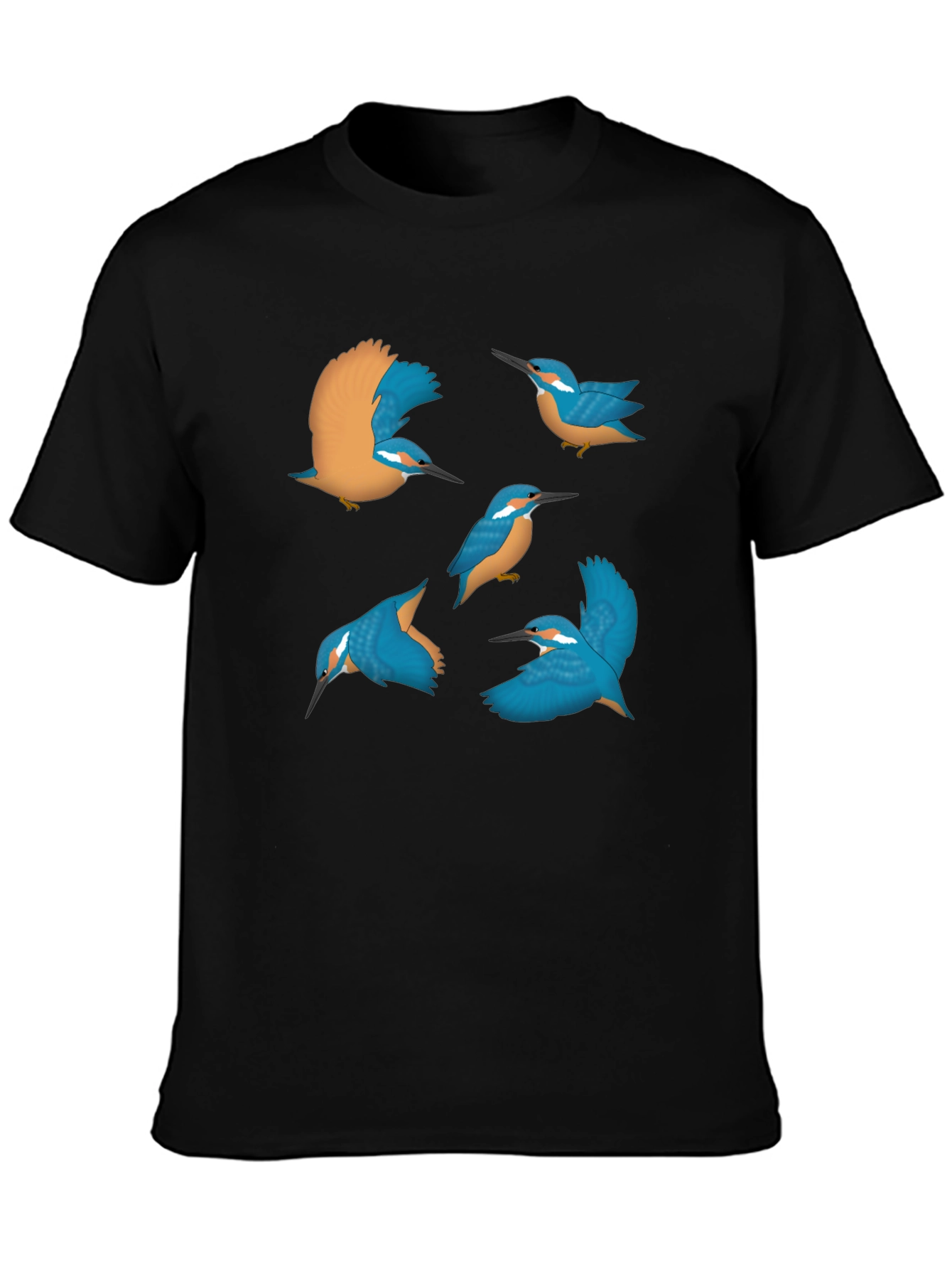 Kingfisher Graphic Tee - Nature Inspired Design