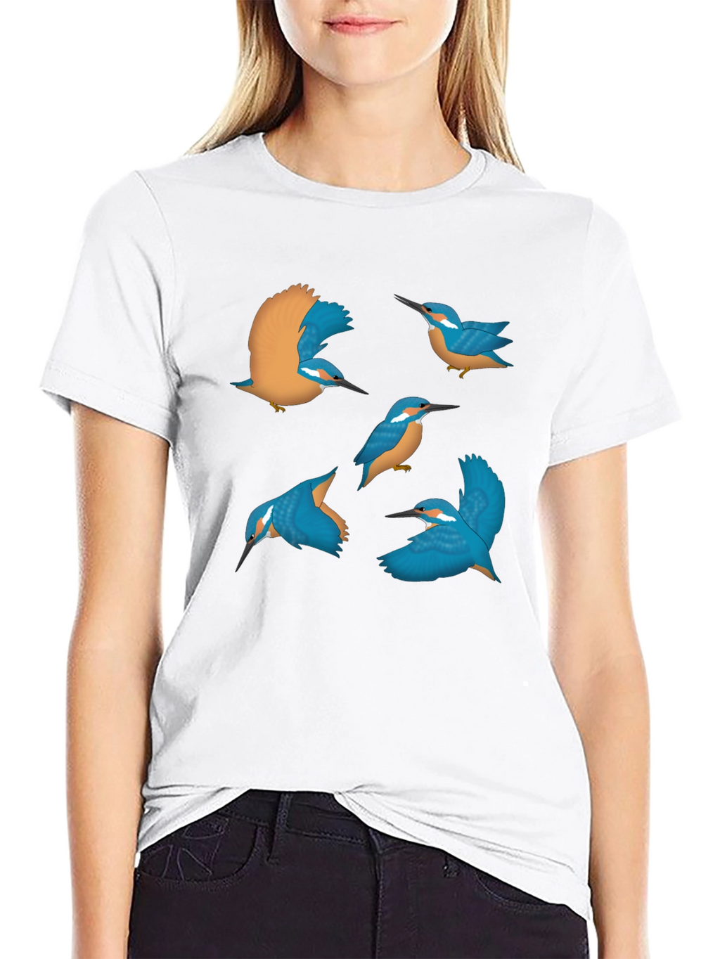 Kingfisher Graphic Tee - Nature Inspired Design