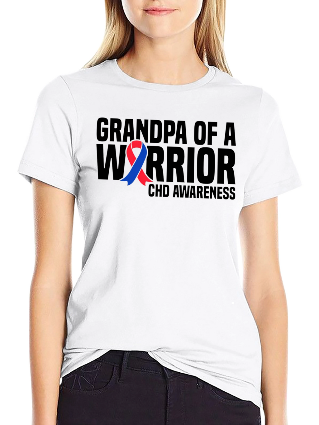 Grandpa of a Warrior CHD Awareness T-Shirt