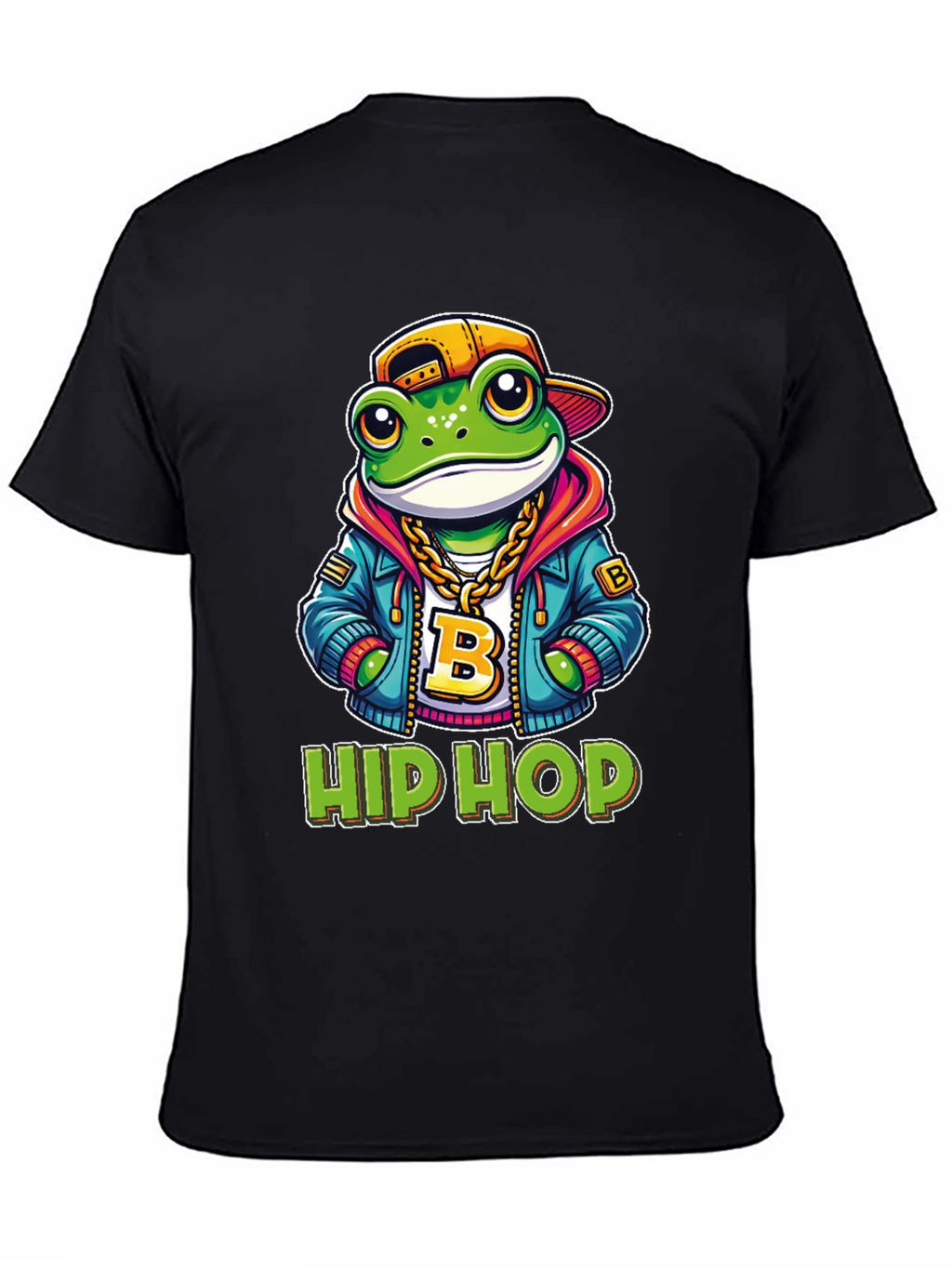 Hip Hop Frog T-Shirt - Cool Cartoon Graphic Tee