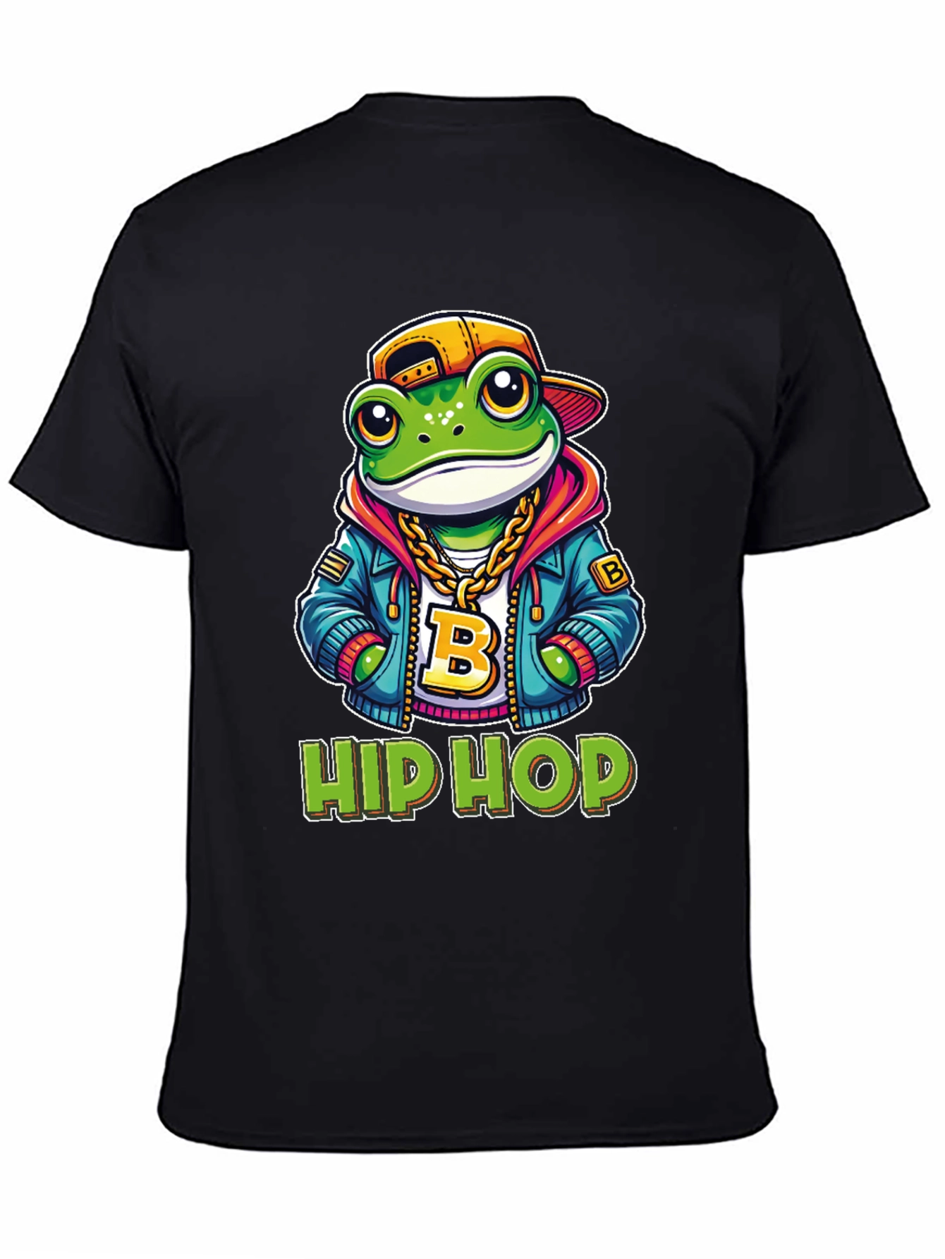 Hip Hop Frog T-Shirt - Cool Cartoon Graphic Tee