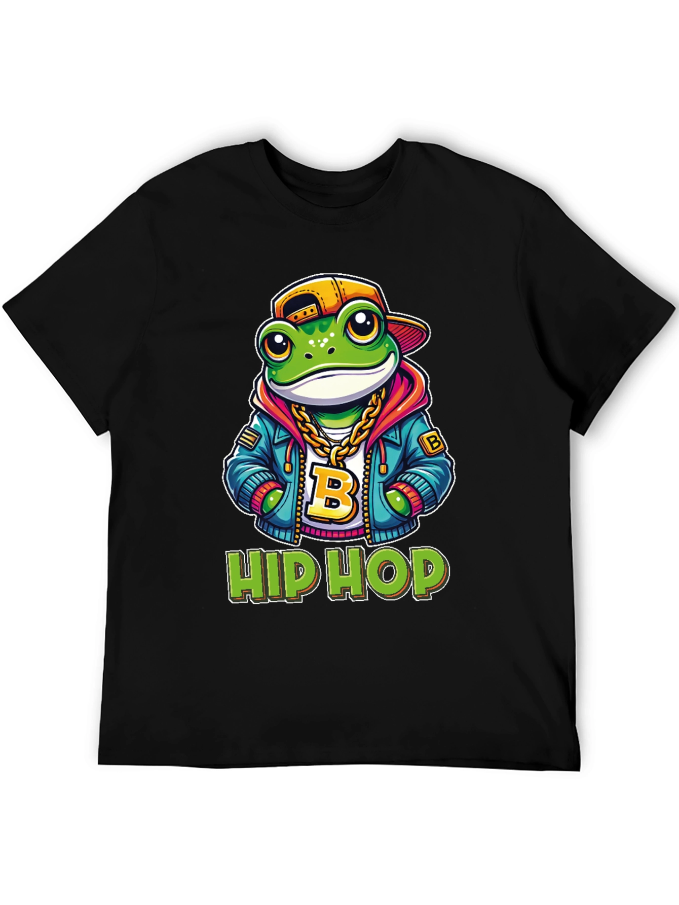 Hip Hop Frog T-Shirt - Cool Cartoon Graphic Tee