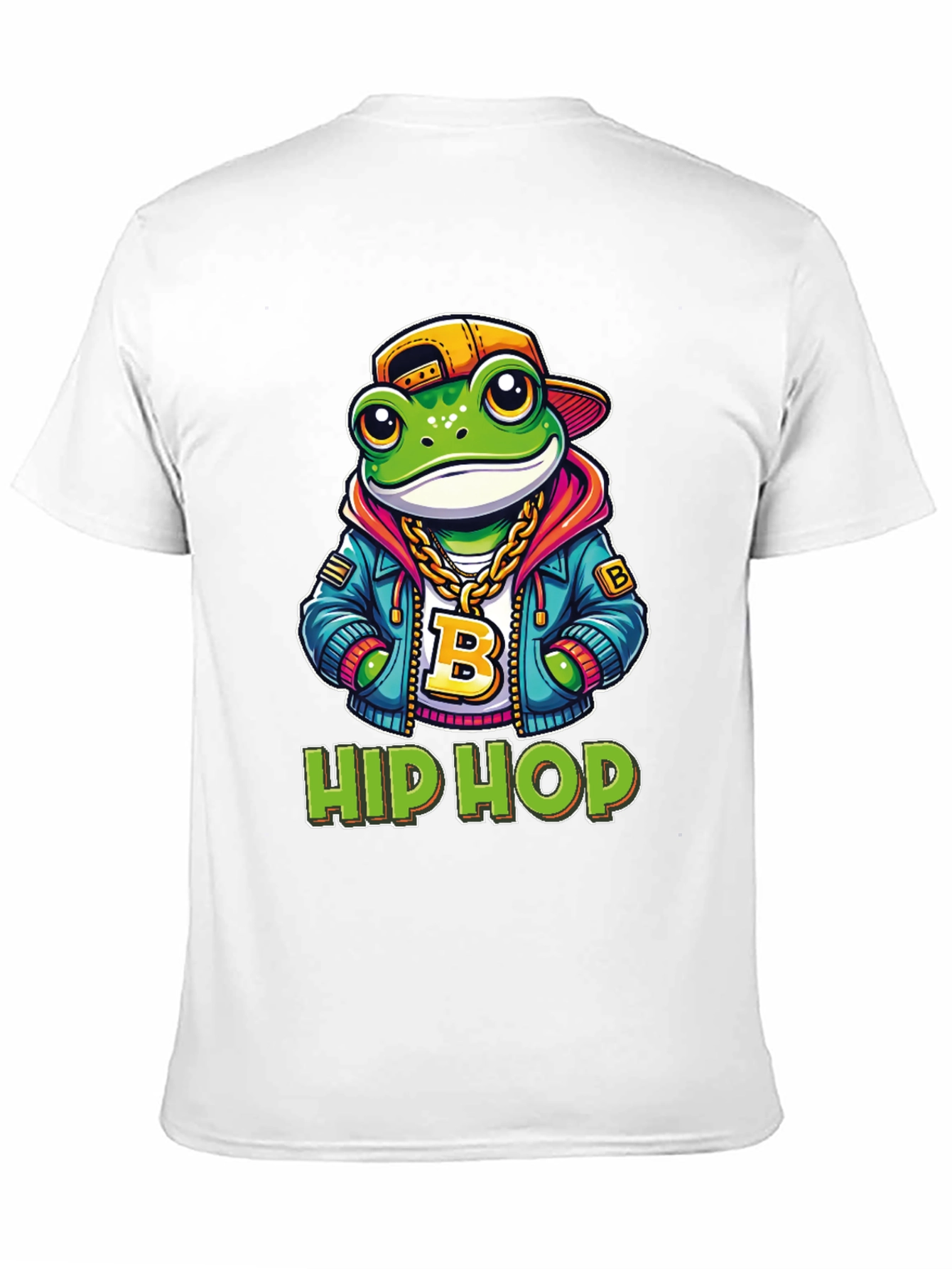 Hip Hop Frog T-Shirt - Cool Cartoon Graphic Tee