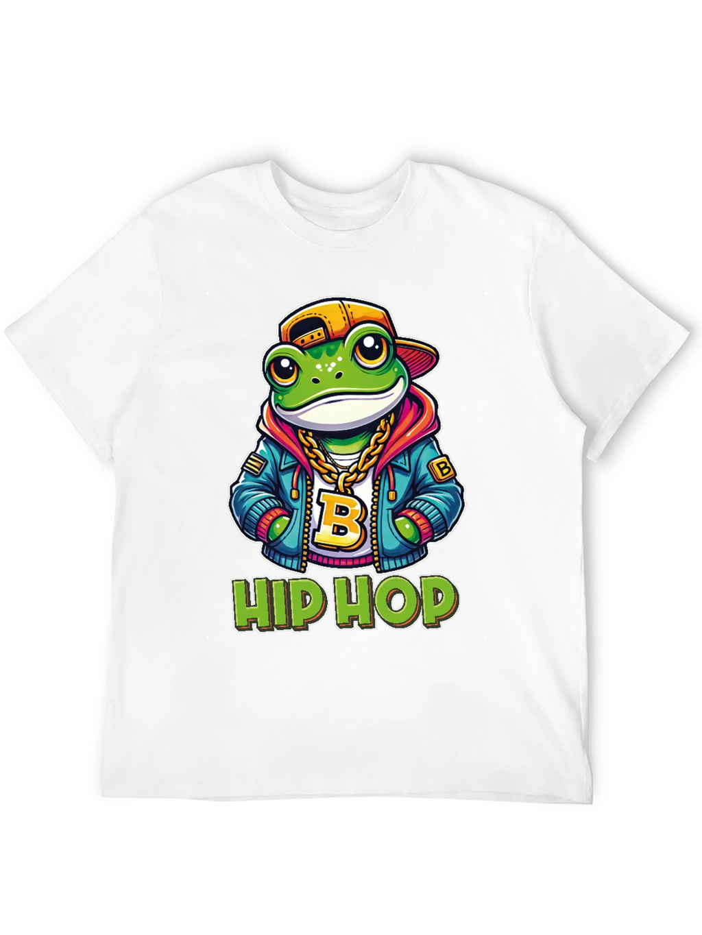 Hip Hop Frog T-Shirt - Cool Cartoon Graphic Tee