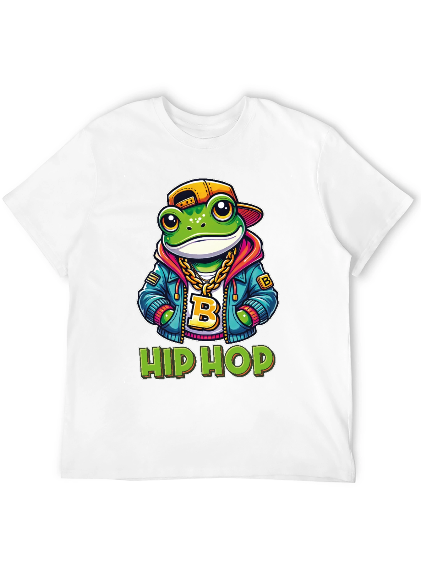 Hip Hop Frog T-Shirt - Cool Cartoon Graphic Tee