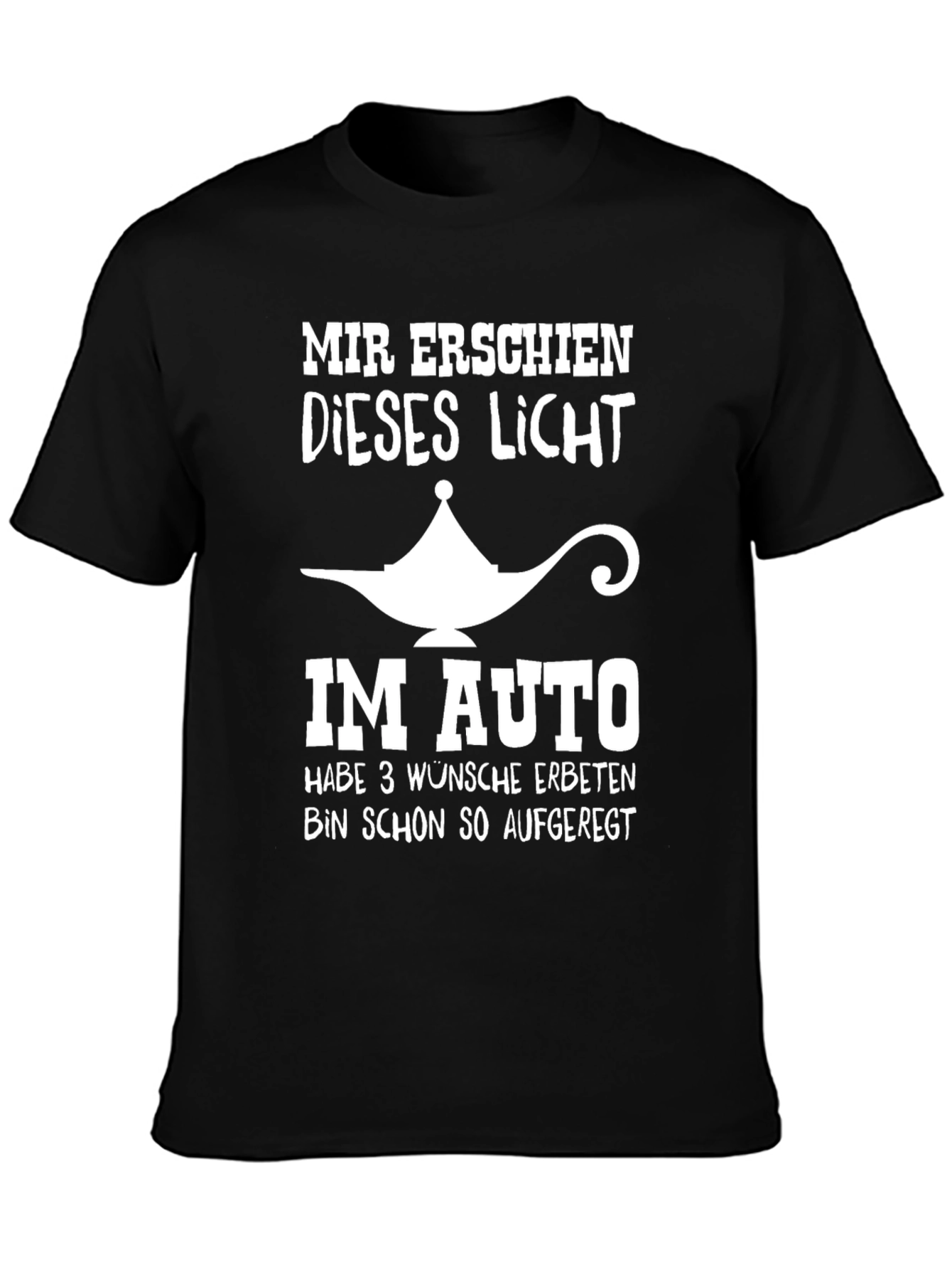Funny Car Genie T-Shirt - 3 Wishes!