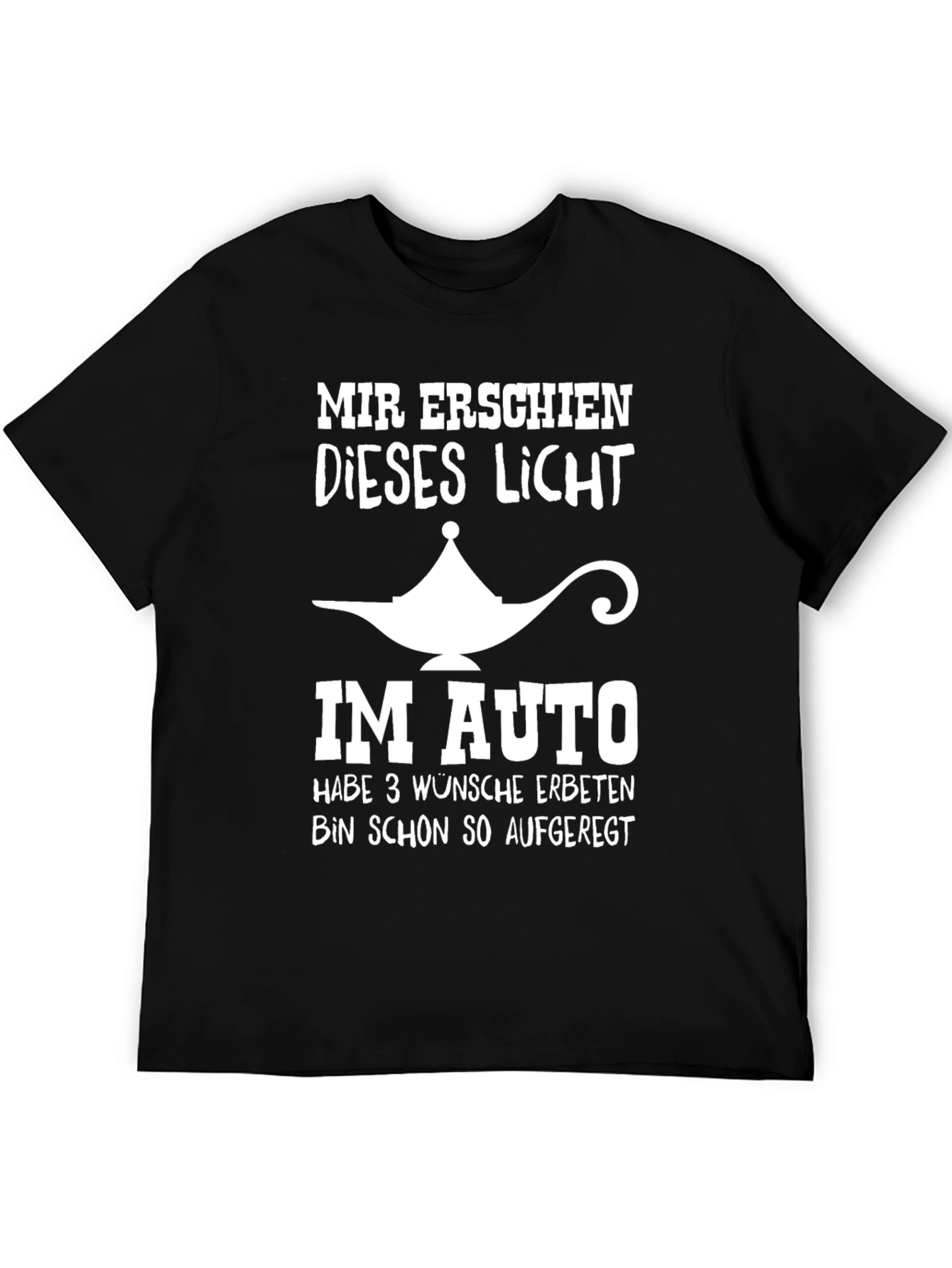 Funny Car Genie T-Shirt - 3 Wishes!