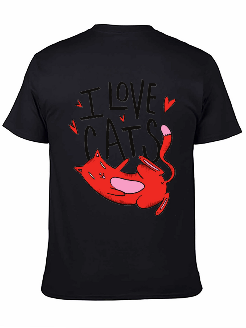 I Love Cats Graphic T-Shirt Cute Cat Tee