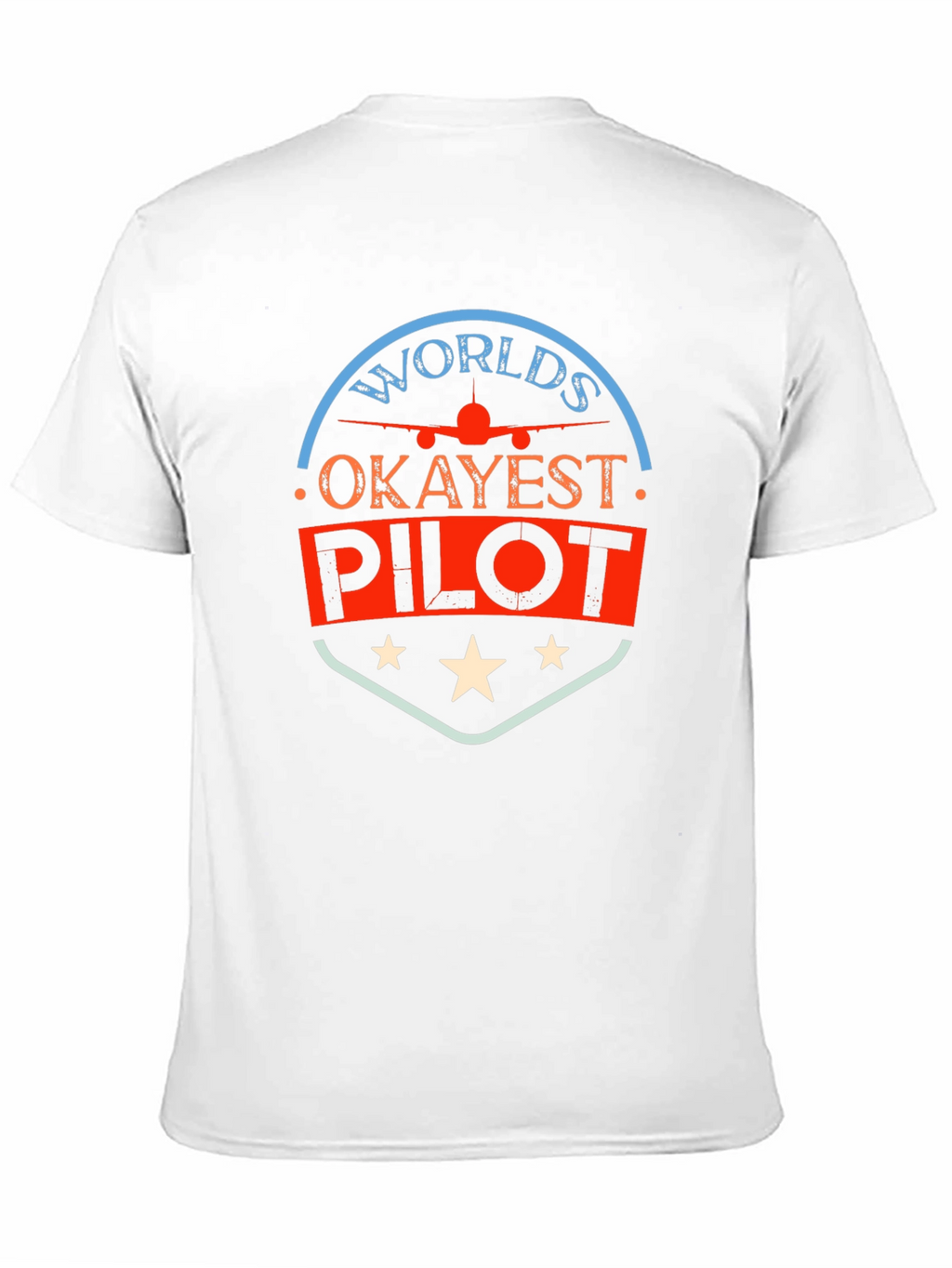 Worlds Okayest Pilot Black T-Shirt
