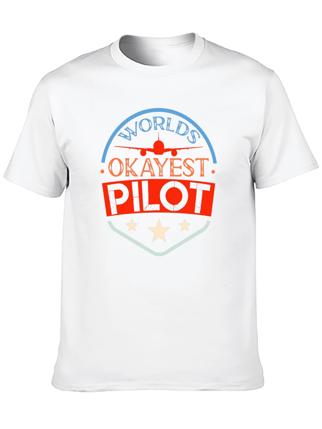 Worlds Okayest Pilot Black T-Shirt
