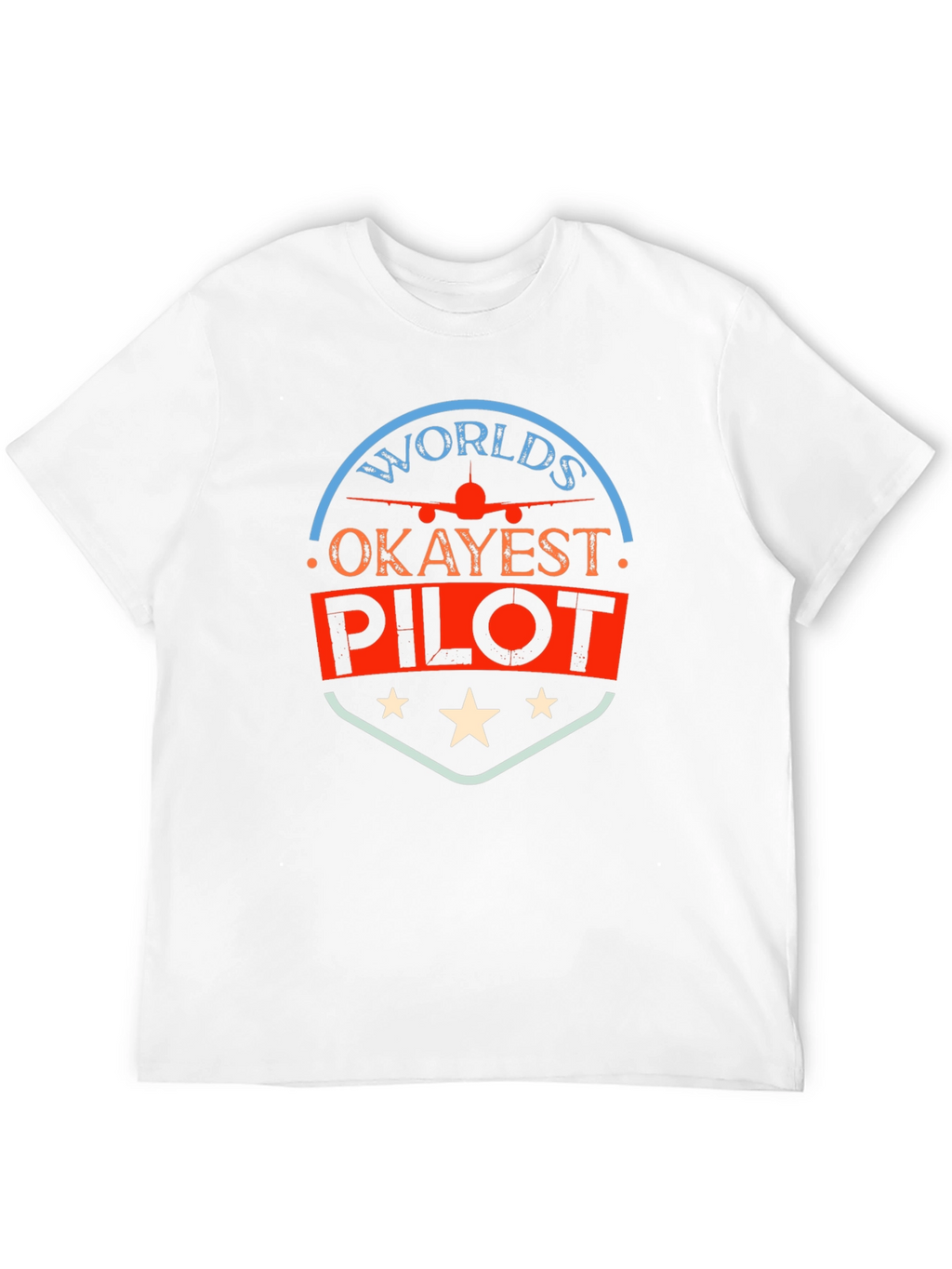 Worlds Okayest Pilot Black T-Shirt