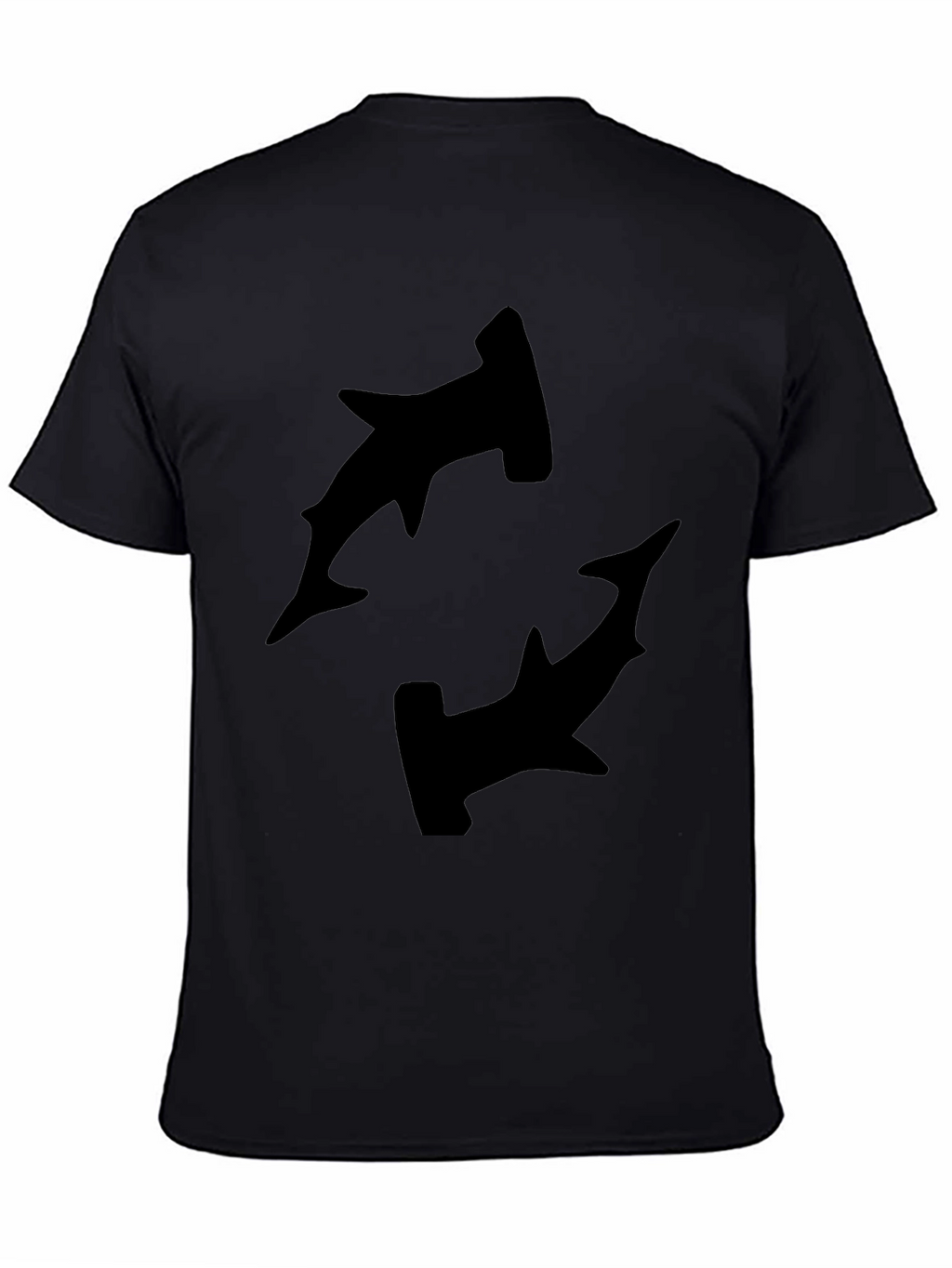 Hammerhead Shark Graphic Black T-Shirt