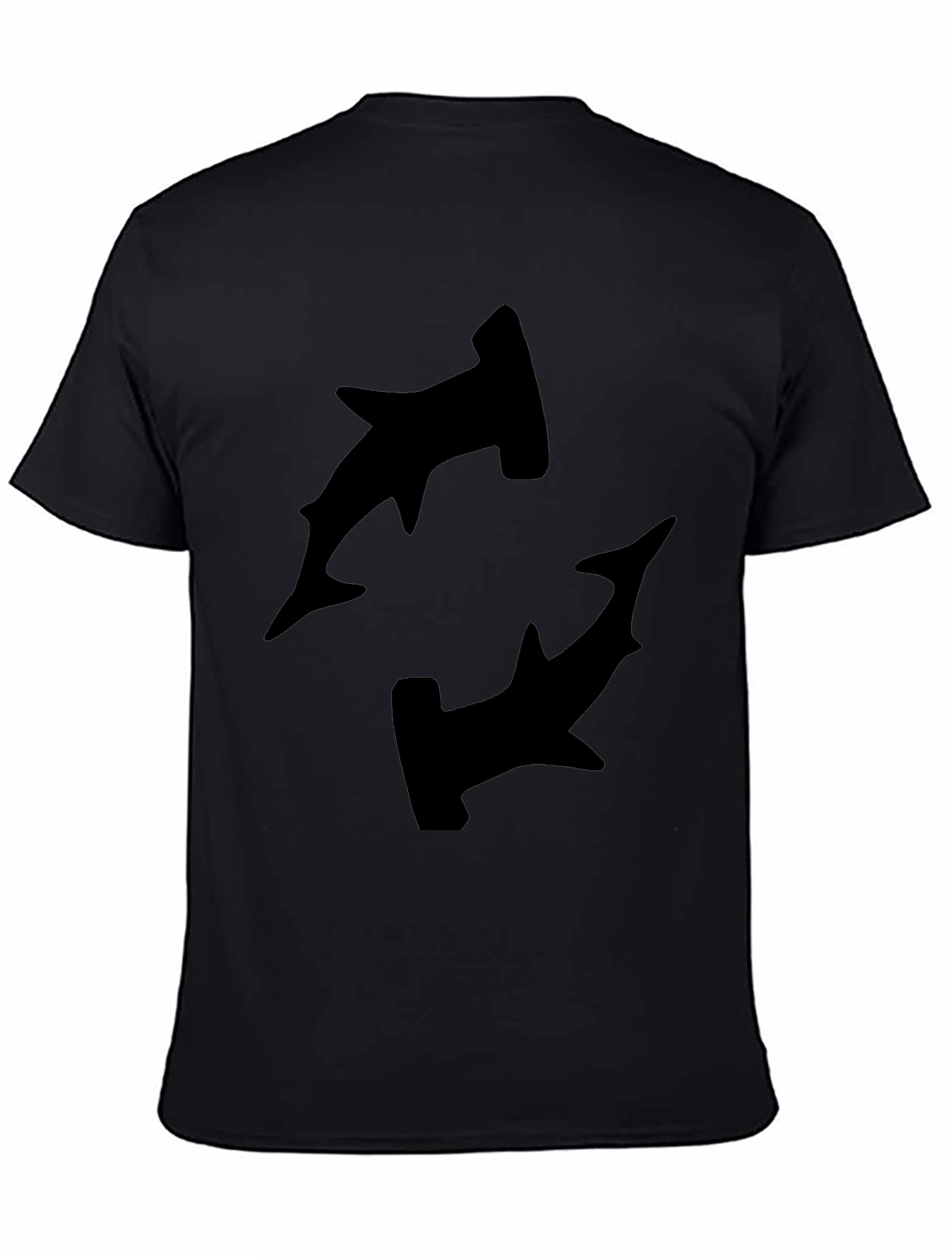 Hammerhead Shark Graphic Black T-Shirt