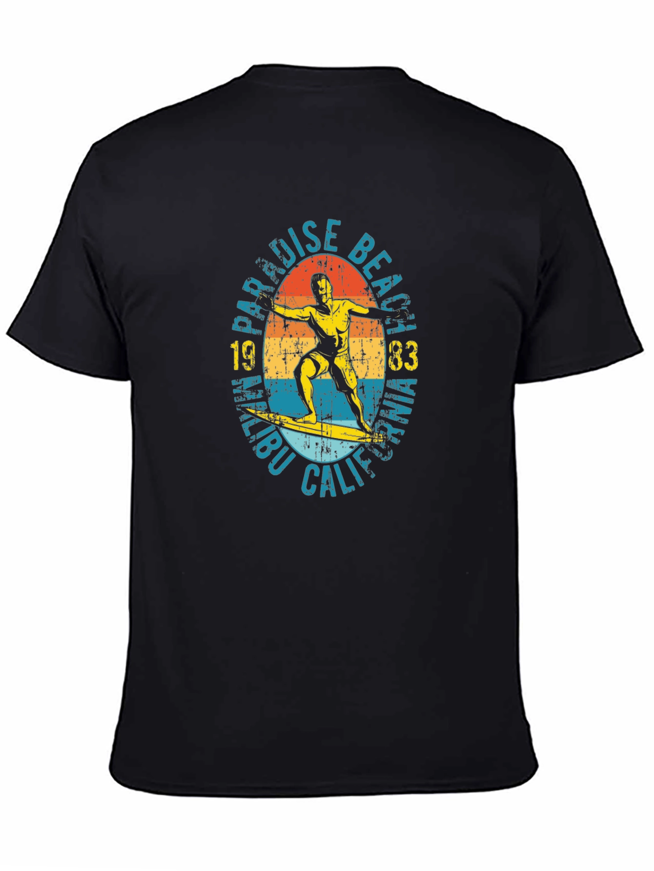 Paradise Beach Malibu 1983 Graphic T-Shirt