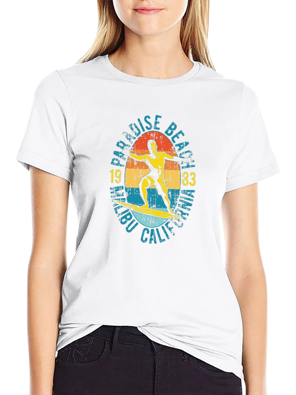 Paradise Beach Malibu 1983 Graphic T-Shirt