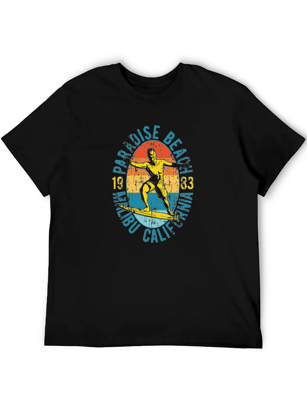 Paradise Beach Malibu 1983 Graphic T-Shirt