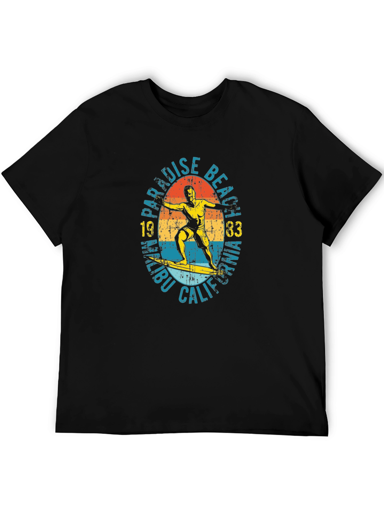 Paradise Beach Malibu 1983 Graphic T-Shirt