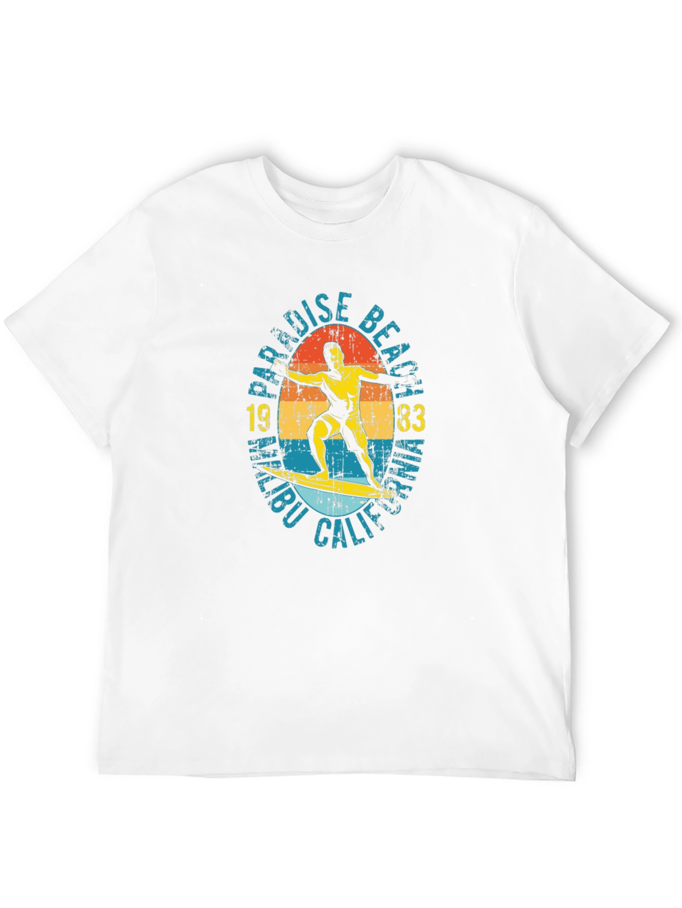 Paradise Beach Malibu 1983 Graphic T-Shirt