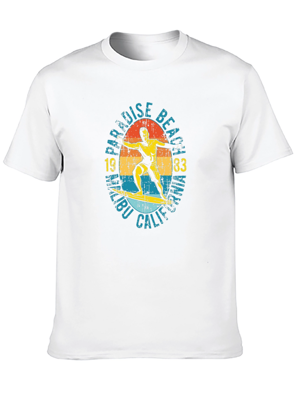 Paradise Beach Malibu 1983 Graphic T-Shirt