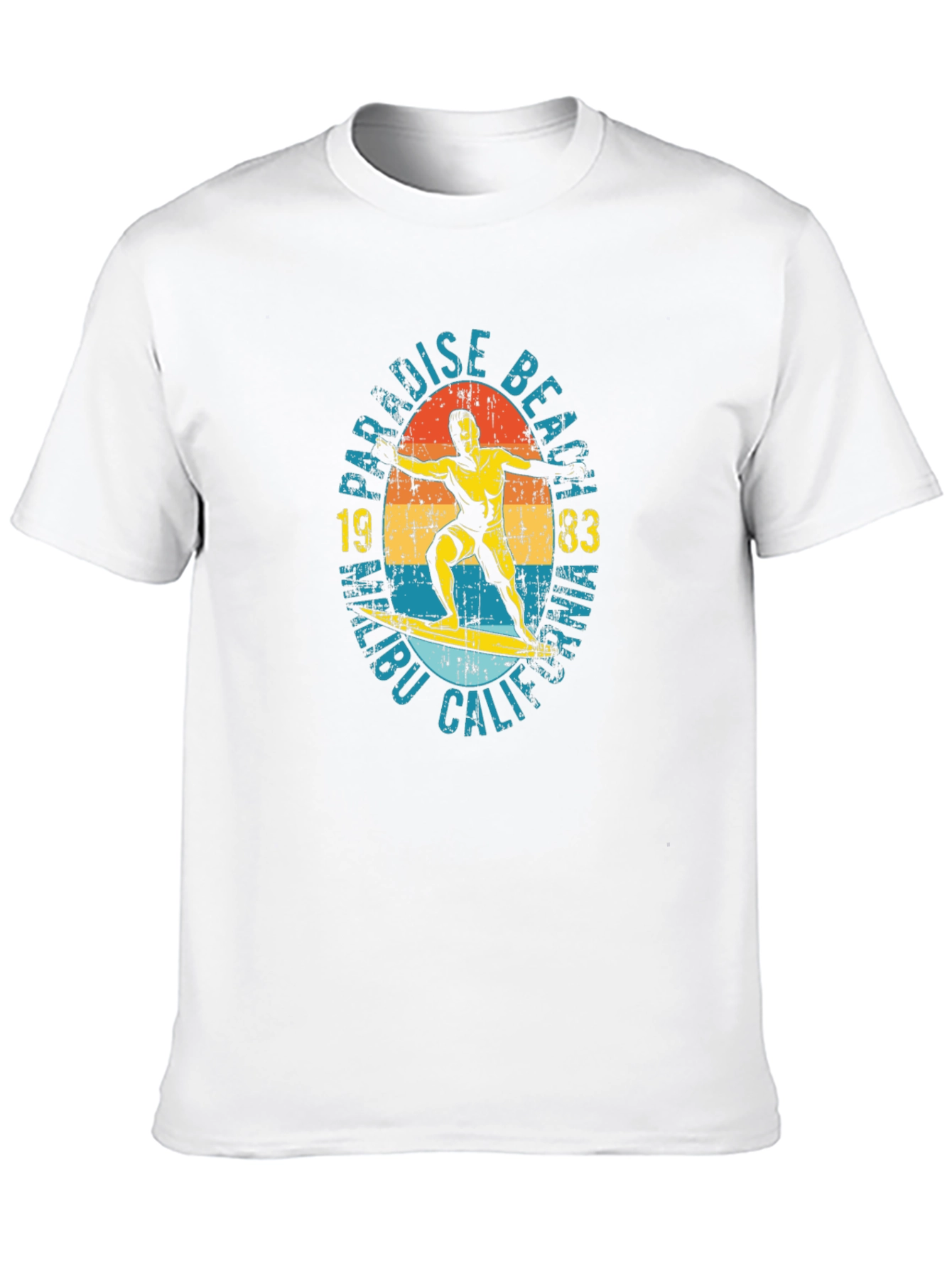 Paradise Beach Malibu 1983 Graphic T-Shirt
