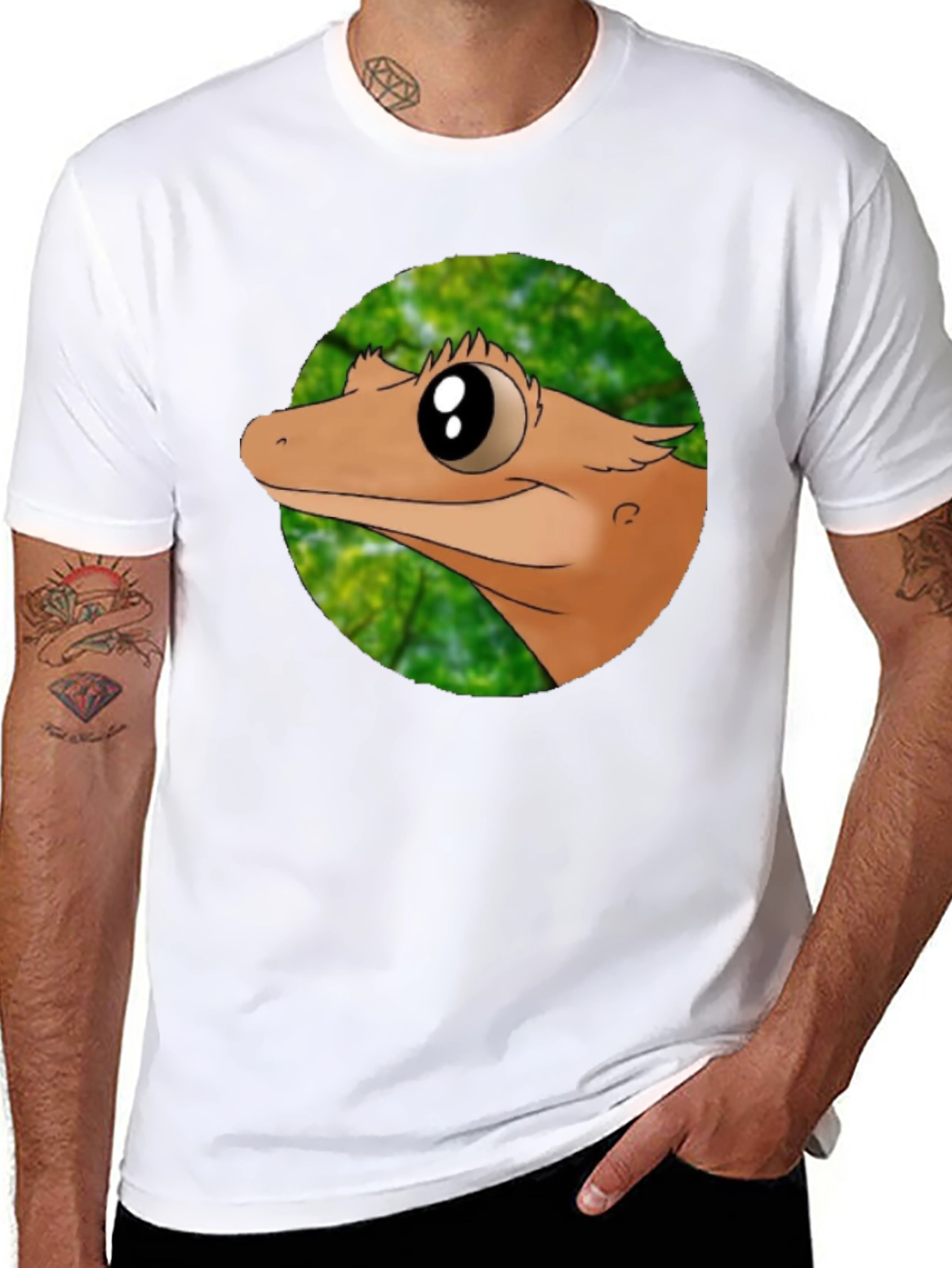 Gecko Graphic Tee - Cool Reptile T-Shirt
