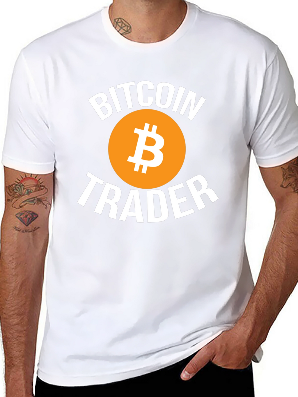 Bitcoin Trader Black T-Shirt Crypto Cryptocurrency Tee
