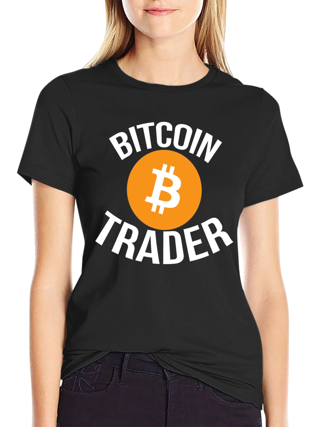 Bitcoin Trader Black T-Shirt Crypto Cryptocurrency Tee