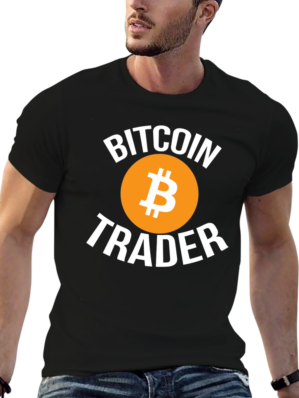Bitcoin Trader Black T-Shirt Crypto Cryptocurrency Tee