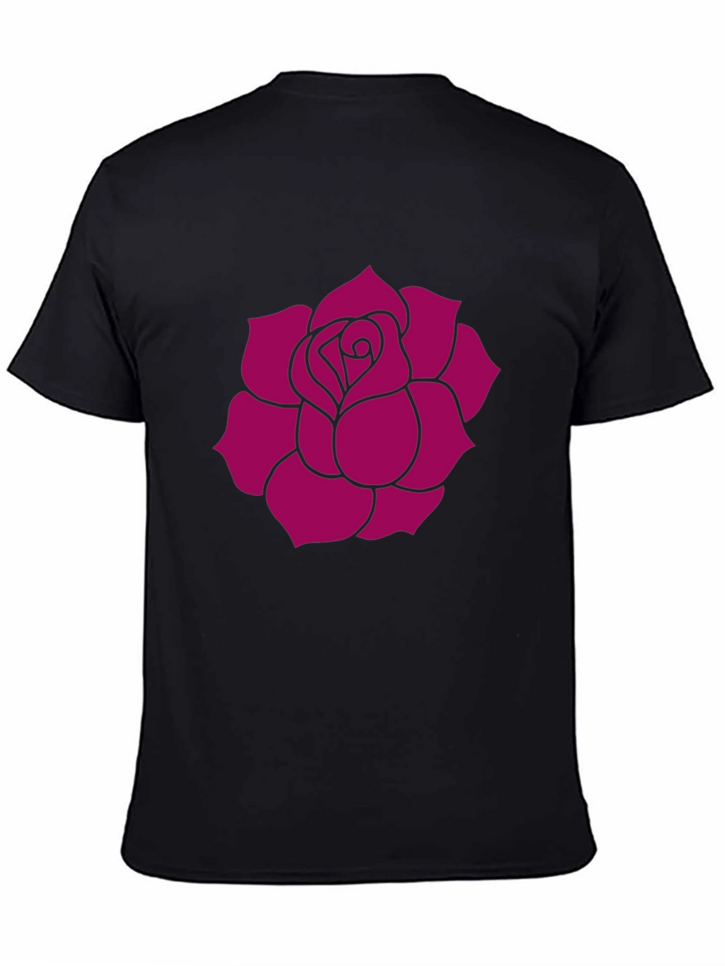 Black Rose Graphic Tee - Stylish Casual Wear