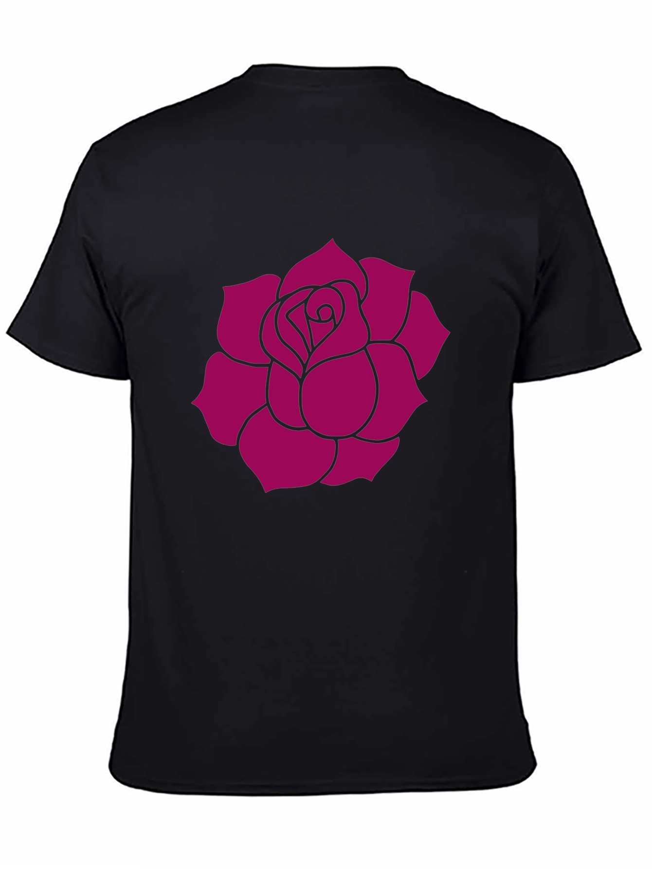 Black Rose Graphic Tee - Stylish Casual Wear