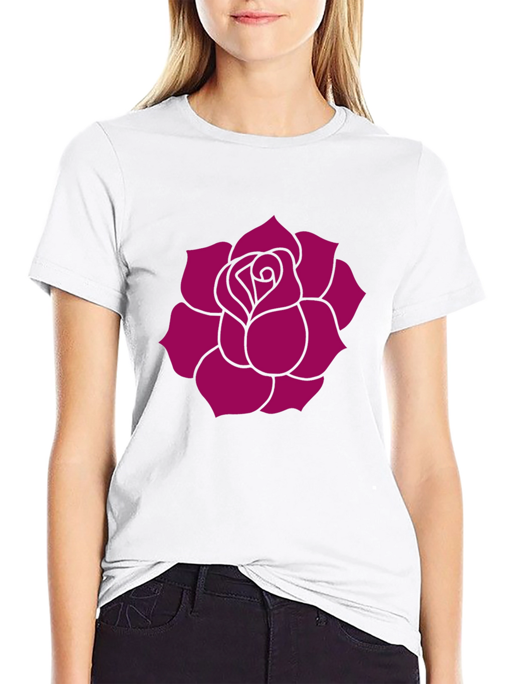 Black Rose Graphic Tee - Stylish Casual Wear