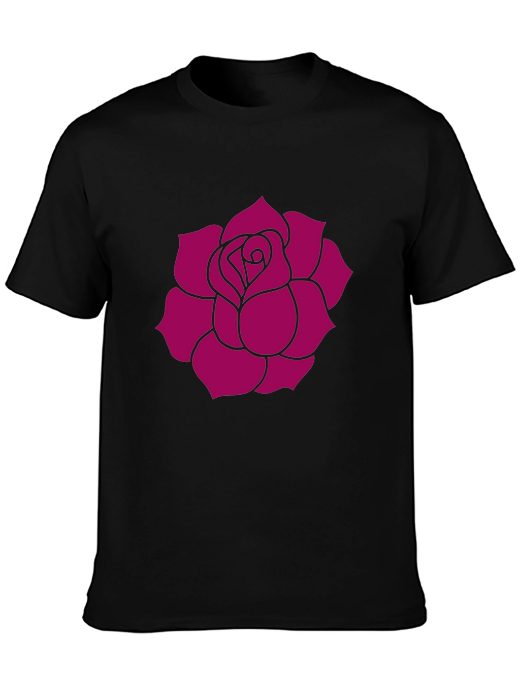 Black Rose Graphic Tee - Stylish Casual Wear