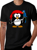 Pirate Penguin Graphic T-Shirt