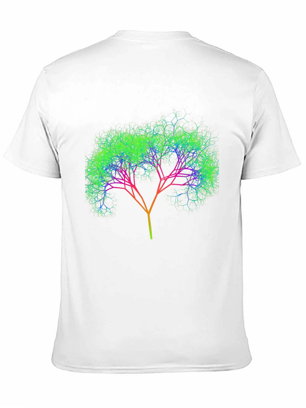 Abstract Tree Graphic Tee - Black Cotton Comfort