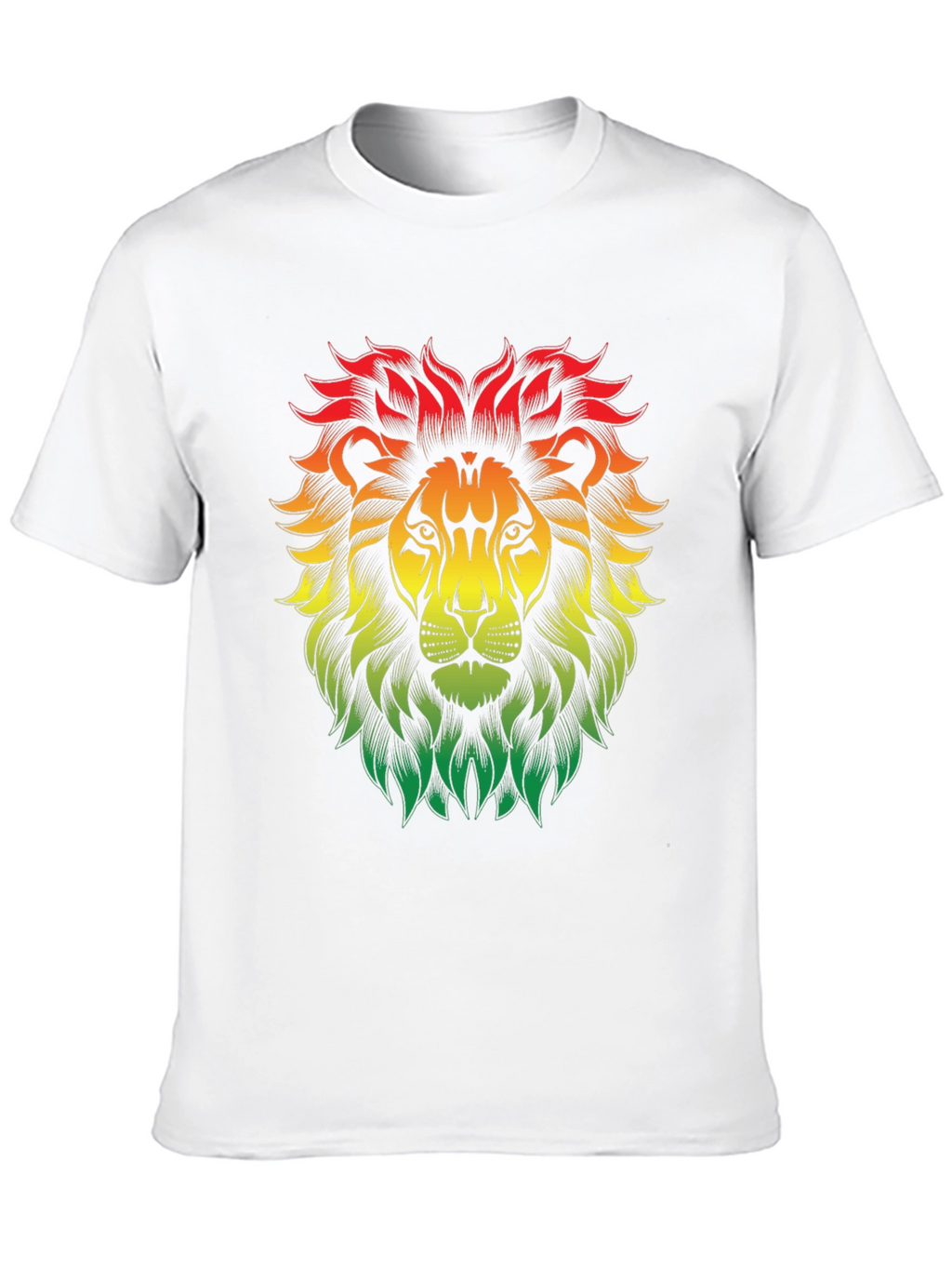 Rasta Lion Graphic Tee - Reggae Vibe