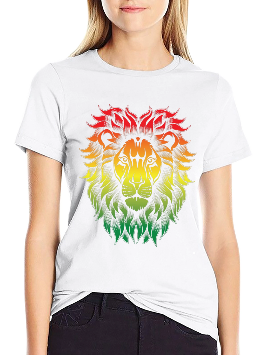 Rasta Lion Graphic Tee - Reggae Vibe